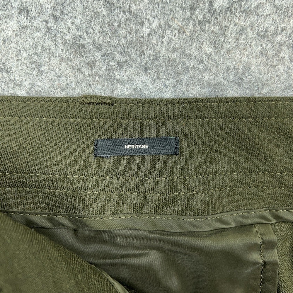 Olive Green Wide-Leg Women's Trousers - Picture 6 of 13